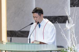 주일 부활절 세례예식